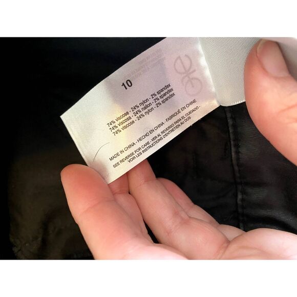 Social Standard by Sanctuary NWT Ankle Skinny Pleather Pants, Size 10, MSRP $79 - Picture 4 of 10